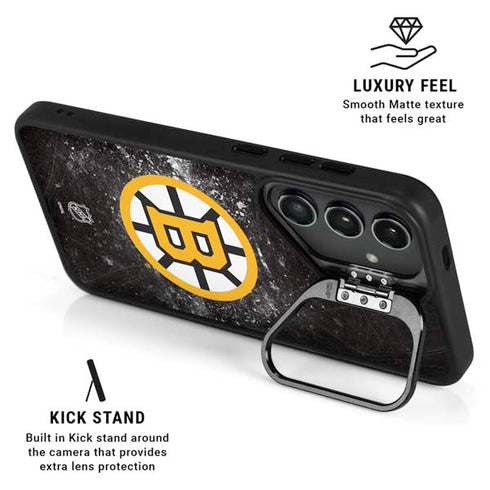 NHL Boston Bruins Iced Galaxy S25 Kickstand Case